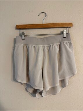 CRZ Yoga white running shorts